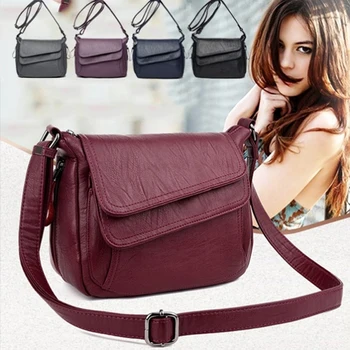 Women's Shoulder Bag 2020 New Ladies Delicate Shoulder Bag Soft Pu Leather Messenger Classic Handkerchief Solid Small Square Bag 
Women's Shoulder Bag 2020 New Ladies Delicate Shoulder Bag Soft Pu Leather Messenger Classic Handkerchief Solid Small Square Bag