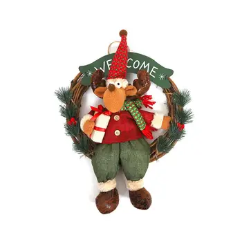 Santa Claus Cloth Art Doll Rattan Ring/Snowman Elk Sitting Position Holding Gift Wreath/XMAS Decor/Mall Window Decor Pendant
Santa Claus Cloth Art Doll Rattan Ring/Snowman Elk Sitting Position Holding Gift Wreath/XMAS Decor/Mall Window Decor Pendant