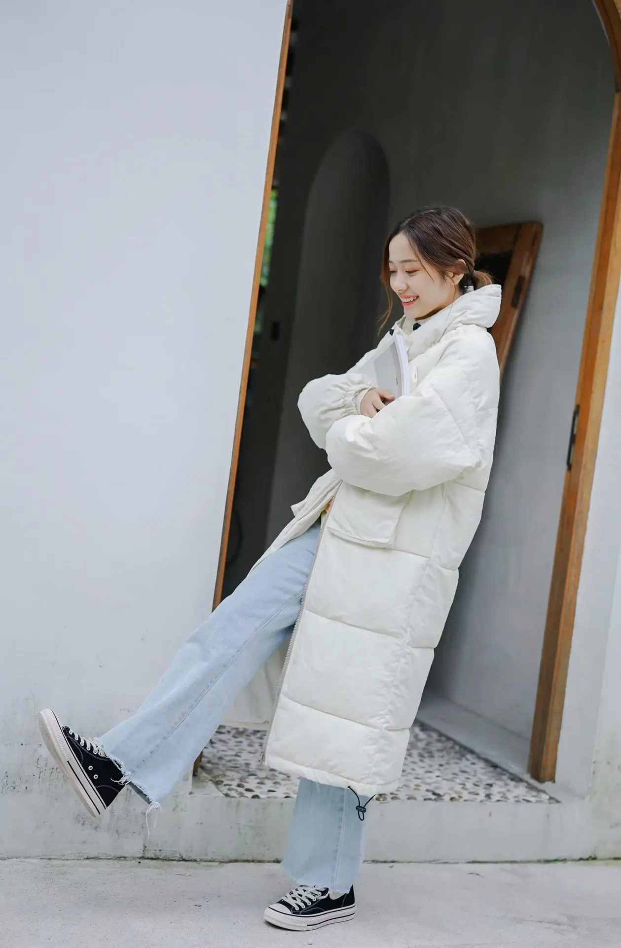 Korean-style Fall And Winter Clothes New Style Stand Collar down Cotton Pocket Drawstring down Coat Long Cotton Overcoat WOMEN'S
Korean-style Fall And Winter Clothes New Style Stand Collar down Cotton Pocket Drawstring down Coat Long Cotton Overcoat WOMEN'S