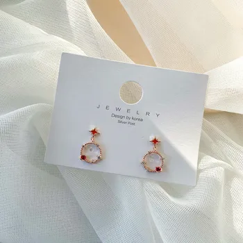 New Korean Lovely Cut Star Round Zircon Stud Earrings For Women Girls Red Rhinestone Pendientes Jewelry Gifts
New Korean Lovely Cut Star Round Zircon Stud Earrings For Women Girls Red Rhinestone Pendientes Jewelry Gifts