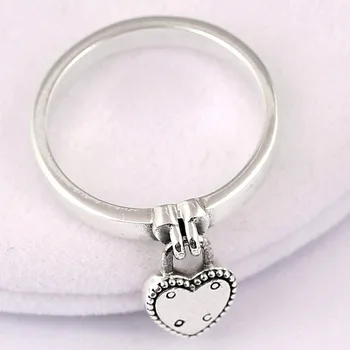 Original Heart-shaped Padlock Love Heart Lock Rings For Women 925 Sterling Silver Ring Gift Vanlentine's Day Pan Jewelry 
Original Heart-shaped Padlock Love Heart Lock Rings For Women 925 Sterling Silver Ring Gift Vanlentine's Day Pan Jewelry