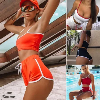 2019 Women Summer 2 Pieces Set Crop Top and Shorts Bodycon Outfit Short Sport Jumpsuit
2019 Women Summer 2 Pieces Set Crop Top and Shorts Bodycon Outfit Short Sport Jumpsuit