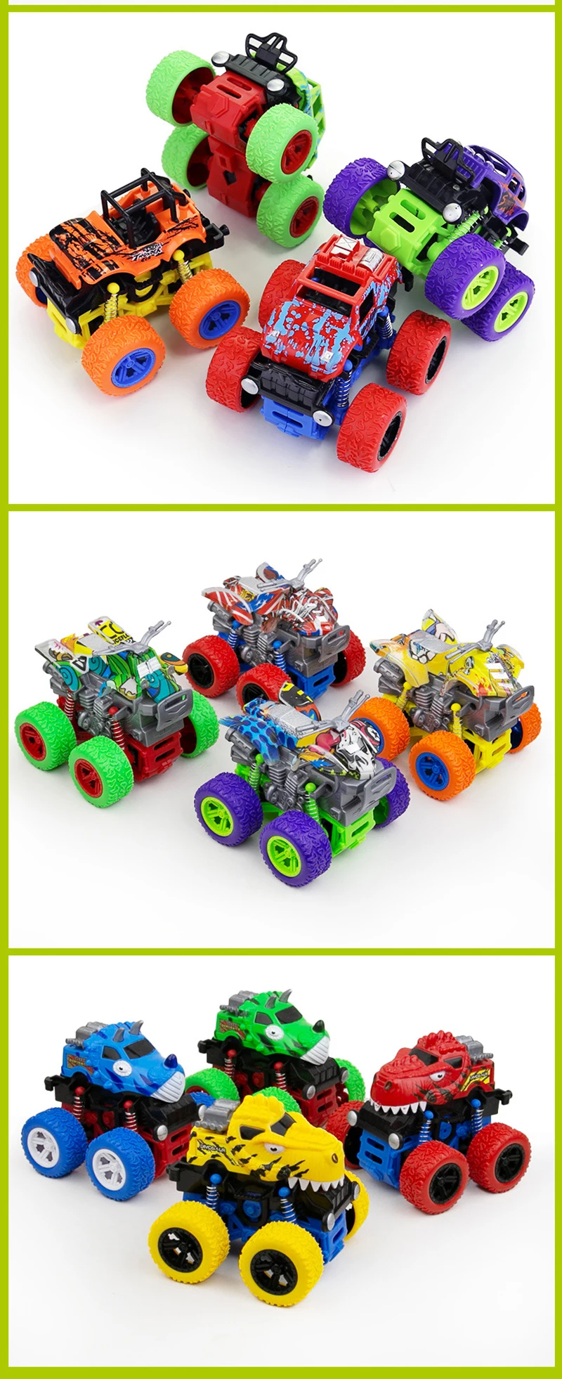 variety style Kids Cars Toys Truck Inertia SUV Friction Power Vehicles Baby Boys Super Cars Blaze Truck Children Gift Toys