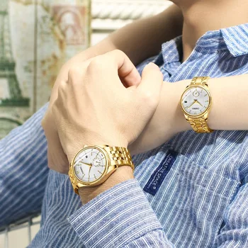 CHENXI Couple Quartz Watches For Women Men Gold Stainless Steel Lover Watch Business Brand Luxury Clock Relogio Masculino
CHENXI Couple Quartz Watches For Women Men Gold Stainless Steel Lover Watch Business Brand Luxury Clock Relogio Masculino