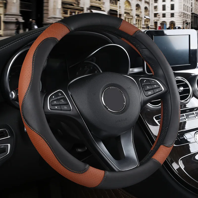 【New】9 Colors Car Styling Faux leather Car Steering Wheel Cover Universal Interior Accessories Breathable , Non-slip
【New】9 Colors Car Styling Faux leather Car Steering Wheel Cover Universal Interior Accessories Breathable , Non-slip