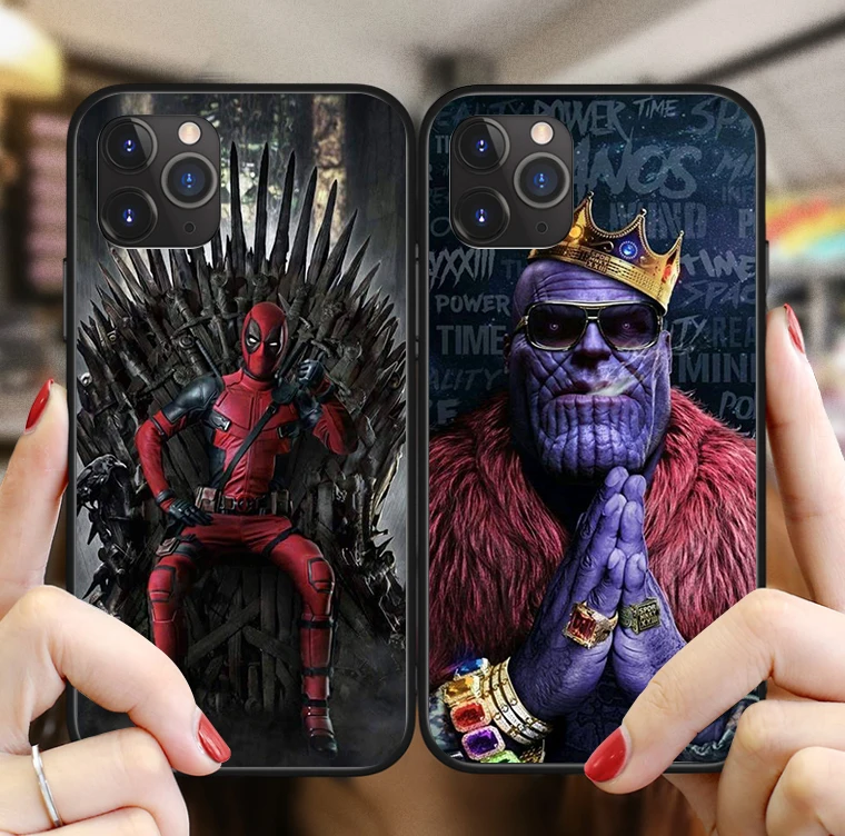 Marvel series For iPhone 11Pro MAX XR XS Avengers Assemble Deadpool Black soft silicone Case For iPhone 6 6S 7 8 Plus Case
Marvel series For iPhone 11Pro MAX XR XS Avengers Assemble Deadpool Black soft silicone Case For iPhone 6 6S 7 8 Plus Case