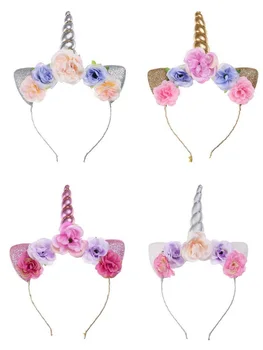 DUOJIAOYAN The New Cute Kids Women Sweet Flower Hair Band Party Flower Floral Crown Headwear Unicorn Headband with Sequines
DUOJIAOYAN The New Cute Kids Women Sweet Flower Hair Band Party Flower Floral Crown Headwear Unicorn Headband with Sequines