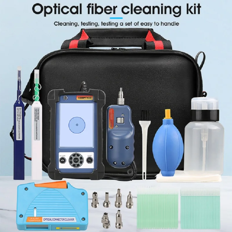 Fiber Optic Cleaning Kit With inspection Video microscope probe 1.25/2.5 mm Cleaner box ftth
Fiber Optic Cleaning Kit With inspection Video microscope probe 1.25/2.5 mm Cleaner box ftth