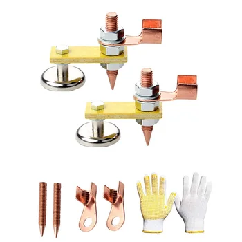 7 Pcs netic Welding Ground Clamp,Welding net Head, netic Welding Support,Copper Tail Welding Stability Clamps 
7 Pcs netic Welding Ground Clamp,Welding net Head, netic Welding Support,Copper Tail Welding Stability Clamps