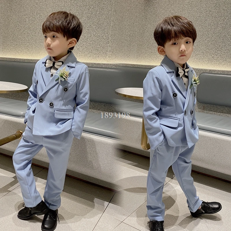 Children Double Breasted Suit Sets Handsome Boys Piano Performance Wedding Dress Costume Kids Blazer Pants Clothing Sets
Children Double Breasted Suit Sets Handsome Boys Piano Performance Wedding Dress Costume Kids Blazer Pants Clothing Sets