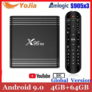 2020 Amlogic S905X3 X96Air Android 9.0 TV Box X96 Air QuadCore 2.4&5G Wifi BT Support 8K Smart Media Player Max 4GB Ram 64GB Rom
2020 Amlogic S905X3 X96Air Android 9.0 TV Box X96 Air QuadCore 2.4&5G Wifi BT Support 8K Smart Media Player Max 4GB Ram 64GB Rom