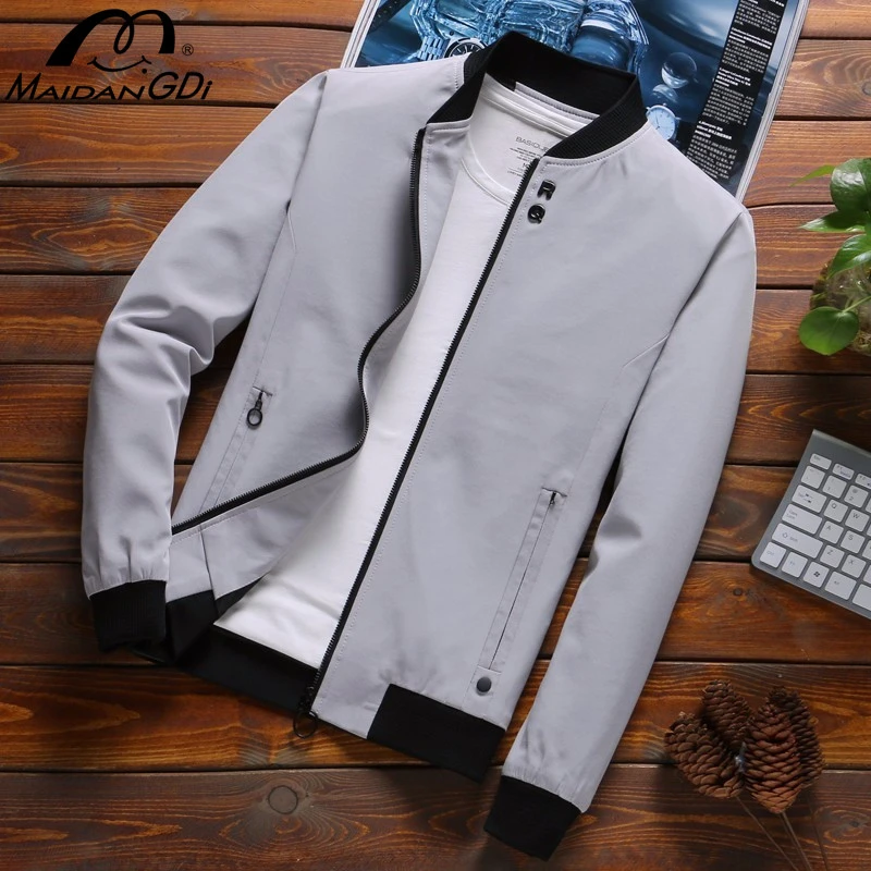 MAIDANGDI Men's 2020 Spring And Autumn Hot Sale Jackets Male's Slim Fashion Solid Color Thin Coats Teenager Popular Streetwear
MAIDANGDI Men's 2020 Spring And Autumn Hot Sale Jackets Male's Slim Fashion Solid Color Thin Coats Teenager Popular Streetwear