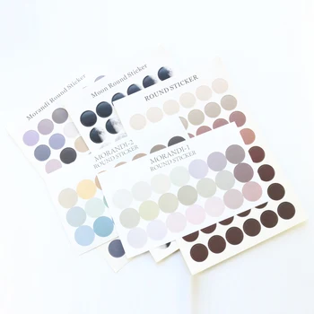 Domikee cute colored Korean decoration round stickers school student diary planner journal color label sticker stationery 3pcs 
Domikee cute colored Korean decoration round stickers school student diary planner journal color label sticker stationery 3pcs