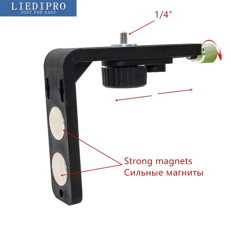 1/4" Durable Laser Level Bracket Super Strong Magnet Line Laser Attracts L-bracket Leveling Support
1/4" Durable Laser Level Bracket Super Strong Magnet Line Laser Attracts L-bracket Leveling Support