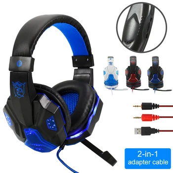 2020 New Professional Led Light Gaming Headphones for Computer Adjustable Bass Stereo PC Gamer Over Ear Wired Headset
2020 New Professional Led Light Gaming Headphones for Computer Adjustable Bass Stereo PC Gamer Over Ear Wired Headset