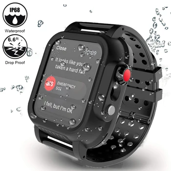 For Apple Watch Series 5 44MM Case IP68 Waterproof PC Bumper Watch Case For iWatch Series 5 40MM Case Rubber Watch Band Strap
For Apple Watch Series 5 44MM Case IP68 Waterproof PC Bumper Watch Case For iWatch Series 5 40MM Case Rubber Watch Band Strap