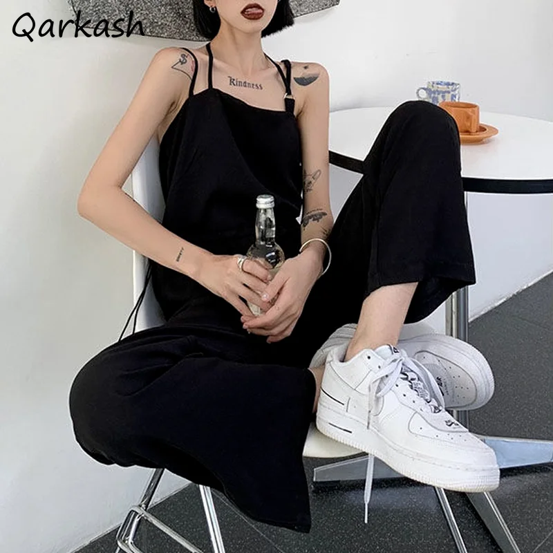 Black Jumpsuits Women High Waist Straight One-piece Girls Full Length Club Chic New Casual Suspenders 2021 All-match Summer Thin
Black Jumpsuits Women High Waist Straight One-piece Girls Full Length Club Chic New Casual Suspenders 2021 All-match Summer Thin