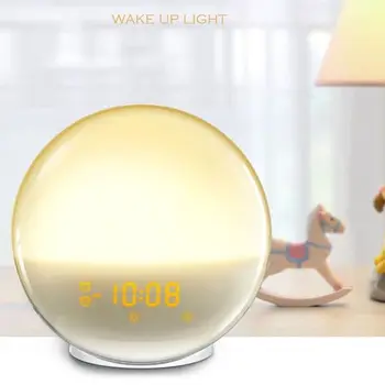 Wake Up Light Alarm Clock Sunrise Sunset Snooze Night Lamp with Nature Sounds FM
Wake Up Light Alarm Clock Sunrise Sunset Snooze Night Lamp with Nature Sounds FM