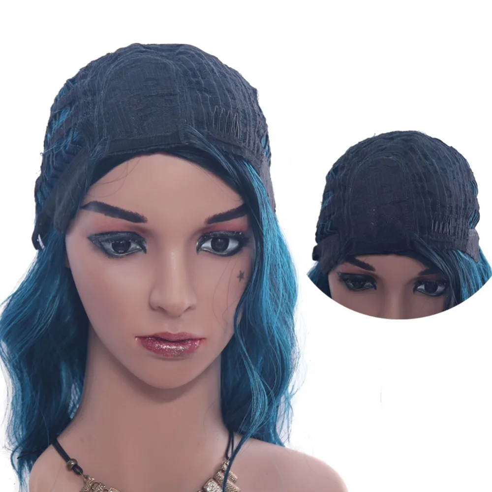 blue wigs wig