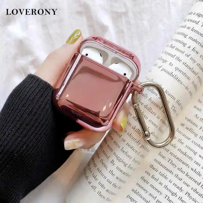 LOVERONY Electroplate Bluetooth Earphone Case For AirPods 2 1 Earpods Protection Cover Bright Color Headset Coque Air pods1:1
LOVERONY Electroplate Bluetooth Earphone Case For AirPods 2 1 Earpods Protection Cover Bright Color Headset Coque Air pods1:1