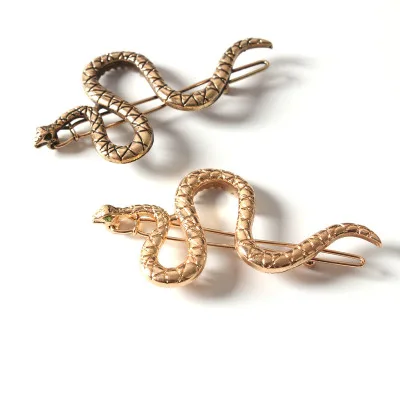 Punk Simple Hairpins Snake Animals Gold Metal Hairpins Hair Clips for Women Wedding Headpiece Hairgrips Hair Accessories 
Punk Simple Hairpins Snake Animals Gold Metal Hairpins Hair Clips for Women Wedding Headpiece Hairgrips Hair Accessories