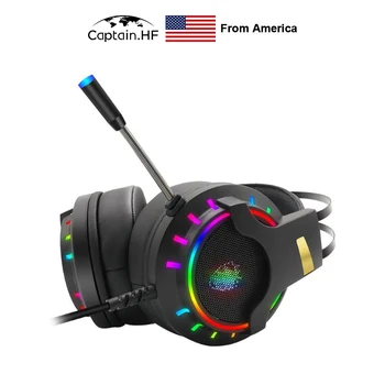US Captain K3 RGB Light Gaming Headset uses a Lightweight Durable Metal Frame with Built in LED Lights, 7.1 Wired Headphones
US Captain K3 RGB Light Gaming Headset uses a Lightweight Durable Metal Frame with Built in LED Lights, 7.1 Wired Headphones