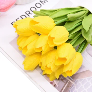 31Pcs Real Touch Tulips Artificial Flowers Home Decoration Artificial Bouquet Fake Flower DIY Mariage Wedding Party Garden Decor
31Pcs Real Touch Tulips Artificial Flowers Home Decoration Artificial Bouquet Fake Flower DIY Mariage Wedding Party Garden Decor