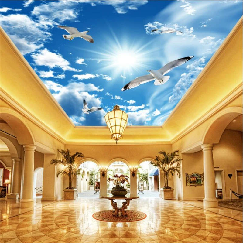 Custom wallpaper 3d обои blue sky white clouds seagull ceiling background wall living room bedroom decoration painting фотообои
Custom wallpaper 3d обои blue sky white clouds seagull ceiling background wall living room bedroom decoration painting фотообои