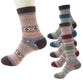 Winter Retro Special Ethnic Style Thermal Woolen Socks High Tube Thickening Warm Soft Rabbit Wool Assorted Color men Socks 
Winter Retro Special Ethnic Style Thermal Woolen Socks High Tube Thickening Warm Soft Rabbit Wool Assorted Color men Socks