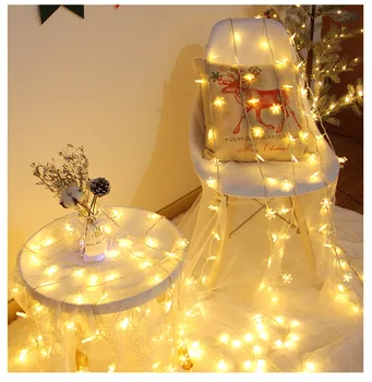 Christmas Tree Snowflake Led String Fairy Lights For Room Star Home Indoor Decorative Led Light Decorative 10 Meters with Remote
Christmas Tree Snowflake Led String Fairy Lights For Room Star Home Indoor Decorative Led Light Decorative 10 Meters with Remote