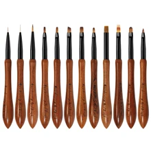 1 Pc Gourd Nail Art Pen Brushes Imitate Sandalwood Handle Brush UV Gel Accessories Art Decoration Hooking Smudge Carve Draw Tool
1 Pc Gourd Nail Art Pen Brushes Imitate Sandalwood Handle Brush UV Gel Accessories Art Decoration Hooking Smudge Carve Draw Tool