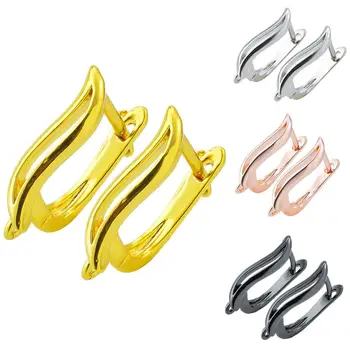 new creative design high-quality four-color copper earring hooks, handmade creative accessories female DIY zircon drop earrings 
new creative design high-quality four-color copper earring hooks, handmade creative accessories female DIY zircon drop earrings