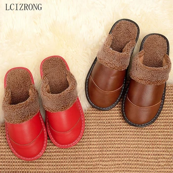 LCIZRONG Men Home Slippers High Quality Genuine Cow Leather House Shoes Indoor Unisex Couple Slippers Warm Man Women Flip Flops
LCIZRONG Men Home Slippers High Quality Genuine Cow Leather House Shoes Indoor Unisex Couple Slippers Warm Man Women Flip Flops