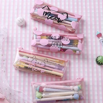Creative Letter PVC Pink Pencil Bag Student Stationery Bag Large Capacity Kawaii Boxed Packed Pencil Case Storage Bag
Creative Letter PVC Pink Pencil Bag Student Stationery Bag Large Capacity Kawaii Boxed Packed Pencil Case Storage Bag