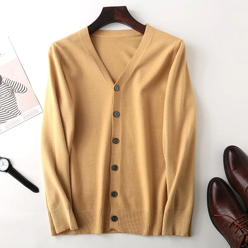 Spring and Autumn Knit Cardigan Men's Jacket Outer Wear Korean Style Loose Thin Sweater Jacket
Spring and Autumn Knit Cardigan Men's Jacket Outer Wear Korean Style Loose Thin Sweater Jacket