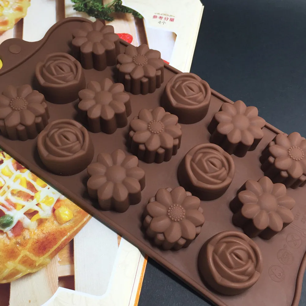 DIY Silicone Flower Rose Chocolate Mold Soap Pudding Mold Baking Tools Ice Tray Cake Decor Home Kitchen Baking Tool 1024
DIY Silicone Flower Rose Chocolate Mold Soap Pudding Mold Baking Tools Ice Tray Cake Decor Home Kitchen Baking Tool 1024