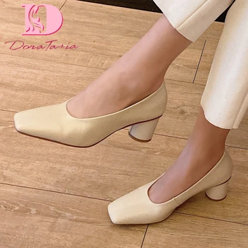 DoraTasia Brand Design Genuine Leather Pumps Round Heel Square Toe Platform Summer Dress Women Shoes
DoraTasia Brand Design Genuine Leather Pumps Round Heel Square Toe Platform Summer Dress Women Shoes