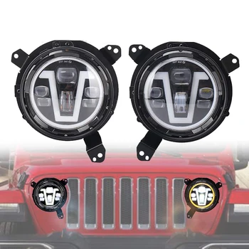 7 Inch Led Headlight 12V LED Work Headlight with V DRL Amber Turn Signal Halo with H4 Connector for Jeep Wrangler JL 2018
7 Inch Led Headlight 12V LED Work Headlight with V DRL Amber Turn Signal Halo with H4 Connector for Jeep Wrangler JL 2018