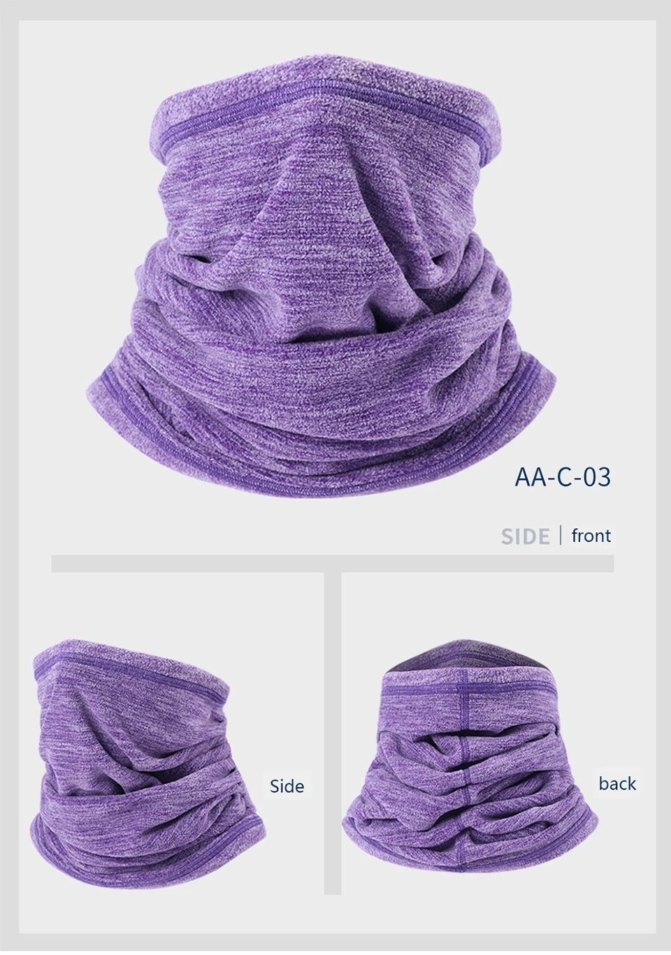 2019 Winter Cycling Neck Warmer Ski Snowboard Outdoor Sport Face Mask Windproof Cycling Bandana Balaclava Scarf for Men Women (22)