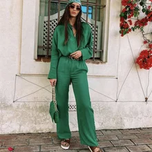 2021 Spring Elegant Woman Green Loose Matching Sets Ladies Soft Solid Suits Female Vinatge Streetwear Set
2021 Spring Elegant Woman Green Loose Matching Sets Ladies Soft Solid Suits Female Vinatge Streetwear Set