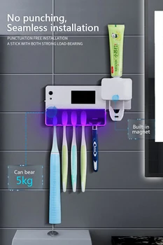 3 In 1 UV Light Ultraviolet Toothbrush Sterilizer Toothbrush Holder Automatic Toothpaste Squeezers Dispenser Oral Care Dropship
3 In 1 UV Light Ultraviolet Toothbrush Sterilizer Toothbrush Holder Automatic Toothpaste Squeezers Dispenser Oral Care Dropship