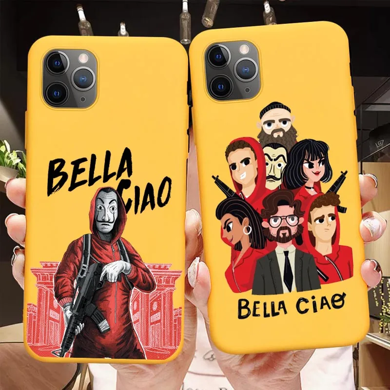 Чехол для iPhone 11 Pro Max бумажный чехол с надписью La Casa de papel 6S 6 7 8 Plus XS MAX XR x|Бамперы| |