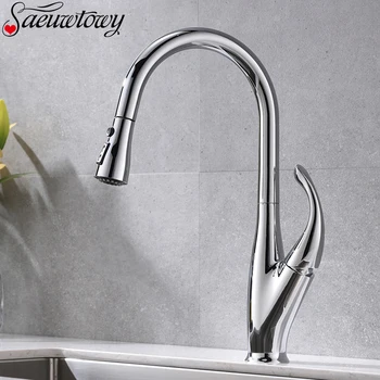Deck Mounted Kitchen Faucet 360° Rotatble Basin Faucet Tap Hot And Cold Water Mixer 2 Modes Shower And Column With Pause Button 
Deck Mounted Kitchen Faucet 360° Rotatble Basin Faucet Tap Hot And Cold Water Mixer 2 Modes Shower And Column With Pause Button