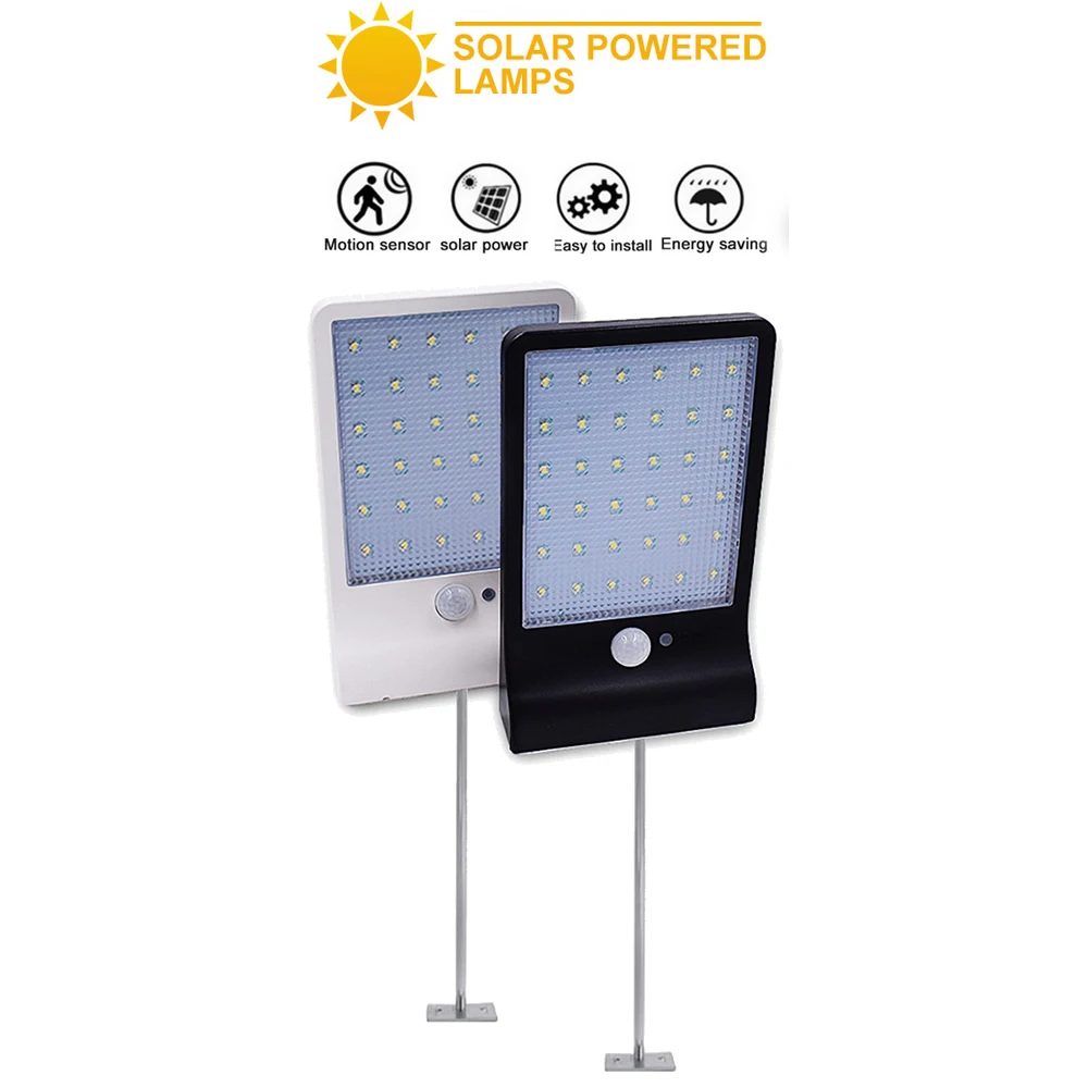 Metal poles 900lm Solar Lights Outdoor Wireless 48 led Adjustable Angle Motion Sensor Light Security Lighting Lamp For Garden Wa
Metal poles 900lm Solar Lights Outdoor Wireless 48 led Adjustable Angle Motion Sensor Light Security Lighting Lamp For Garden Wa