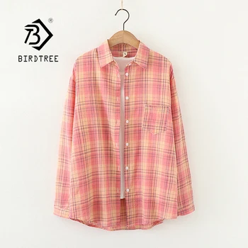 Summer New Arrival Women Vintage Plaid Shirt Cotton Batwing Sleeve Loose Blouse Casual Sunscreen Tops Feminina Blusa T06334F
Summer New Arrival Women Vintage Plaid Shirt Cotton Batwing Sleeve Loose Blouse Casual Sunscreen Tops Feminina Blusa T06334F