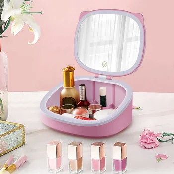 Cosmetic Storage Box with Led Makeup Mirror Vanity Mirror Desktop with Lamp Desktop Fill Light Mirror Led Makeup Mirror
Cosmetic Storage Box with Led Makeup Mirror Vanity Mirror Desktop with Lamp Desktop Fill Light Mirror Led Makeup Mirror