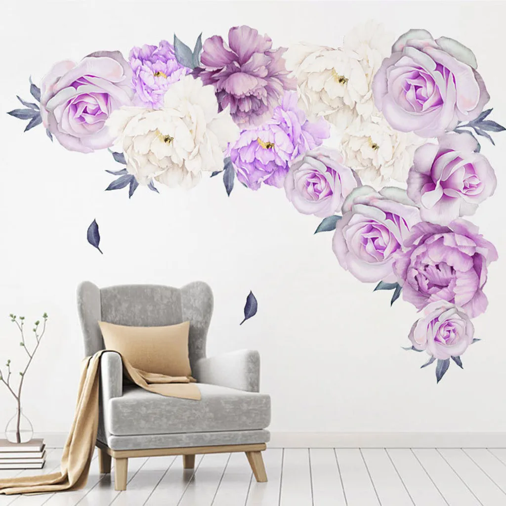 1 PC Peony Rose Flowers Wall Art Sticker Decals Kid Room Nursery Home Decor Stickers Gift Vinilos Decorativos Para Paredes
1 PC Peony Rose Flowers Wall Art Sticker Decals Kid Room Nursery Home Decor Stickers Gift Vinilos Decorativos Para Paredes