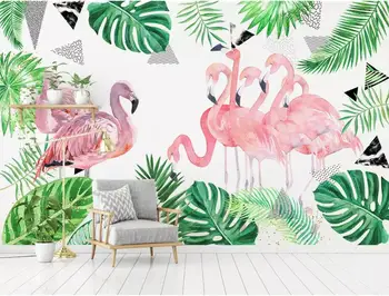 CJSIR 3D Photo Wallpaper Nordic Small Fresh Green Banana Leaf Cartoon Flamingo Children's Room Background Wall 3d Wallpaper
CJSIR 3D Photo Wallpaper Nordic Small Fresh Green Banana Leaf Cartoon Flamingo Children's Room Background Wall 3d Wallpaper