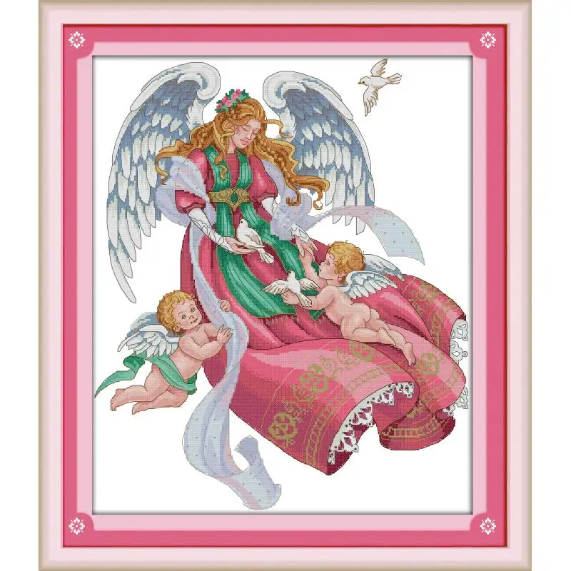 Joy Sunday Cross-Stitch Pretty Angel 11CT 14CT Character Series DMS Embroider Pattern DIY Needlework kits Home Decoration sets
Joy Sunday Cross-Stitch Pretty Angel 11CT 14CT Character Series DMS Embroider Pattern DIY Needlework kits Home Decoration sets