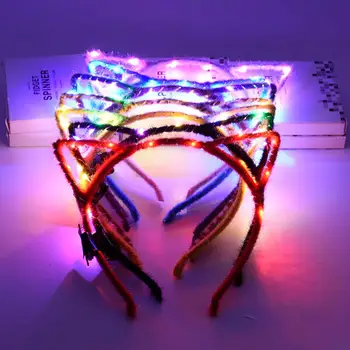 Hair Hoops Hair Hoops Light Cat Ears Girl Headband Bar Party Flashing Women LED Hair Hoops Fashion Multicolor
Hair Hoops Hair Hoops Light Cat Ears Girl Headband Bar Party Flashing Women LED Hair Hoops Fashion Multicolor